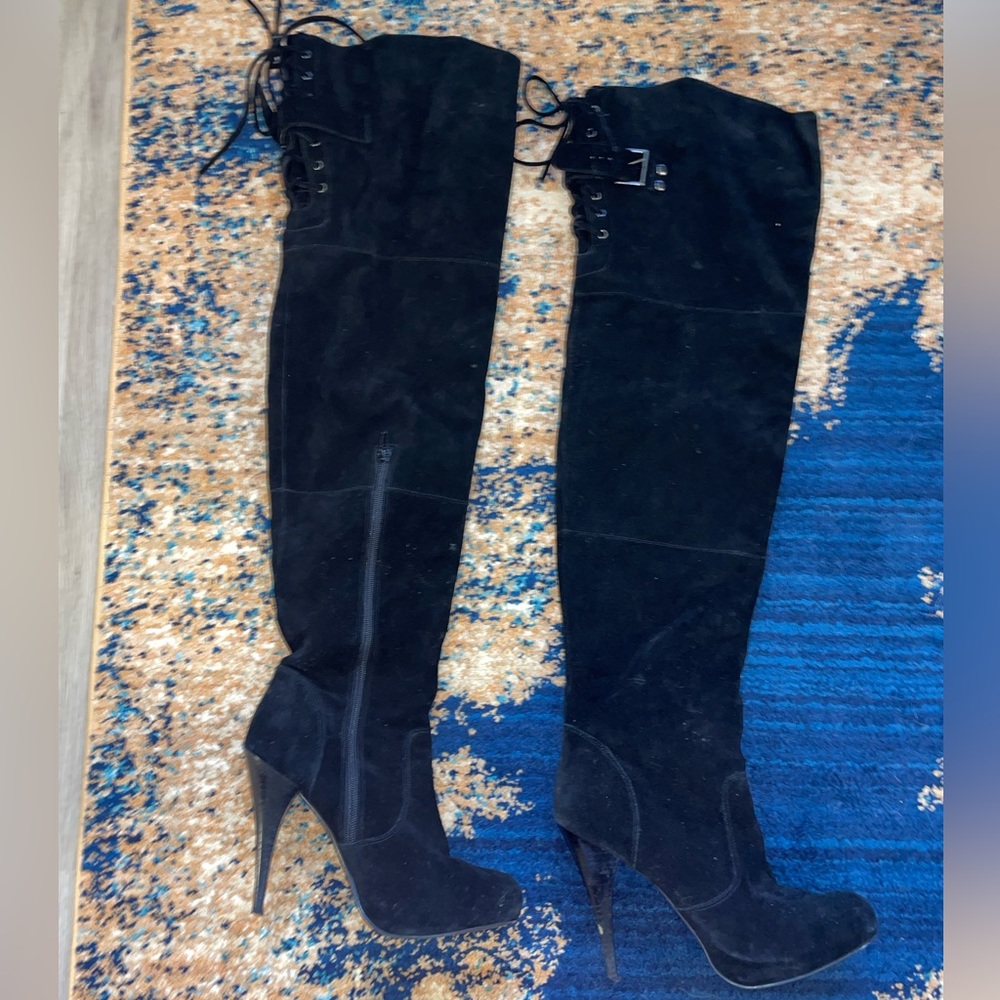 Thigh High Steve Madden Suede Boots